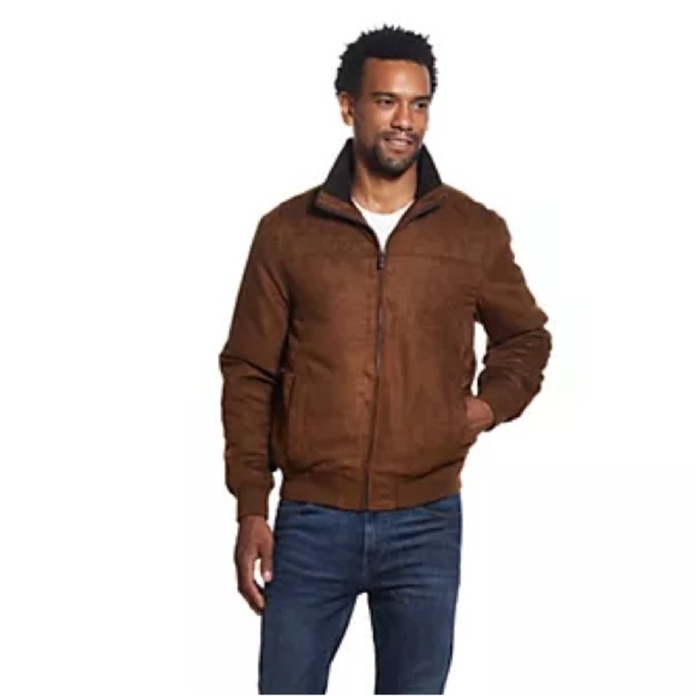 Weatherproof Bomber Jacket in Classic Brown with Durable Design